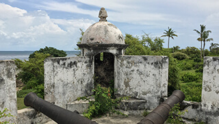 Fort and canons in Ibo Island Mozambique