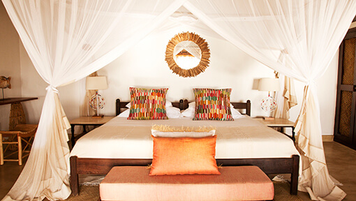 Bedroom of Kusi Villa at Azura Quilalea Mozambique