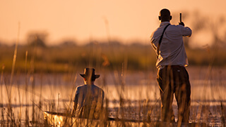 Mokoro ride in Okavango Delta
