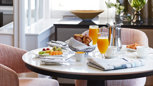 Breakfast for two at the Belmond Mount Nelson