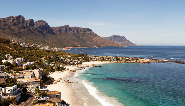 View of Clifton Beach in Cape Town