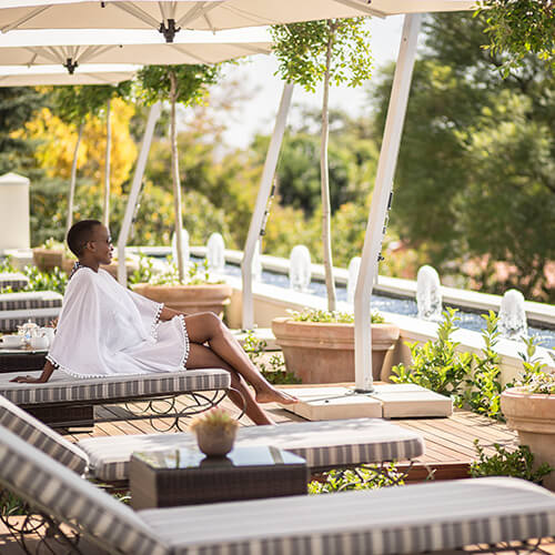 Woman relaxing at Apres Spa at Four Seasons Hotel The Westcliff