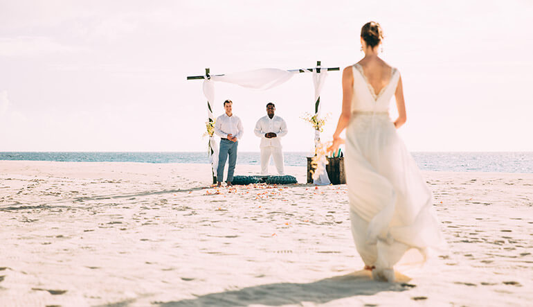 Destination wedding in Seychelles at North Island