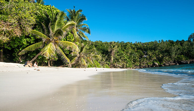 North Island Beach in North Island Seychelles