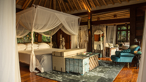 Bedroom of Villa at North Island Seychelles