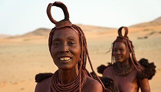 Two women from the Himba Community in Namibia