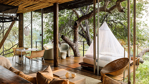 Bedroom suite at Singita Game Reserve Lebombo Lodge
