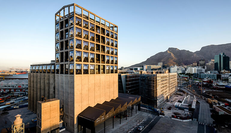 Exterior of the The Silo Hotel and Zeitz MOCAA