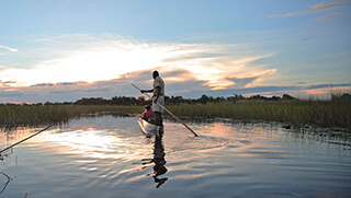 Mokoro ride through the Okavango Delta 