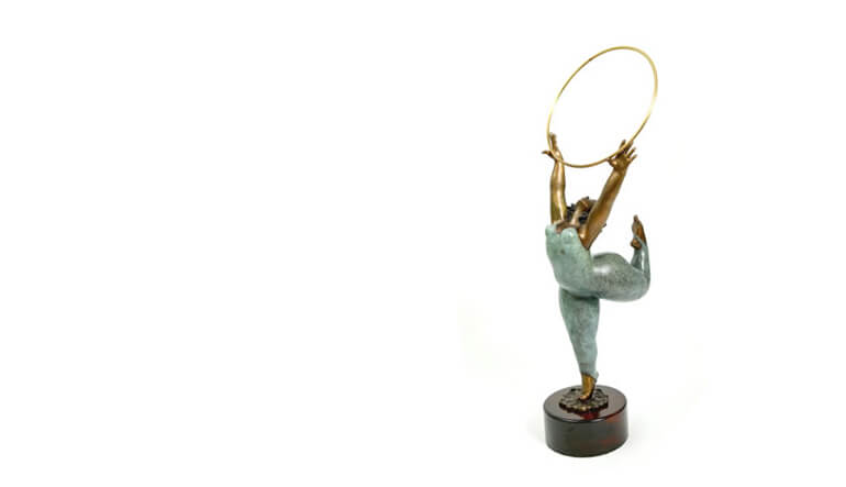 Jean Doyle bronze sculpture Ring Dancer