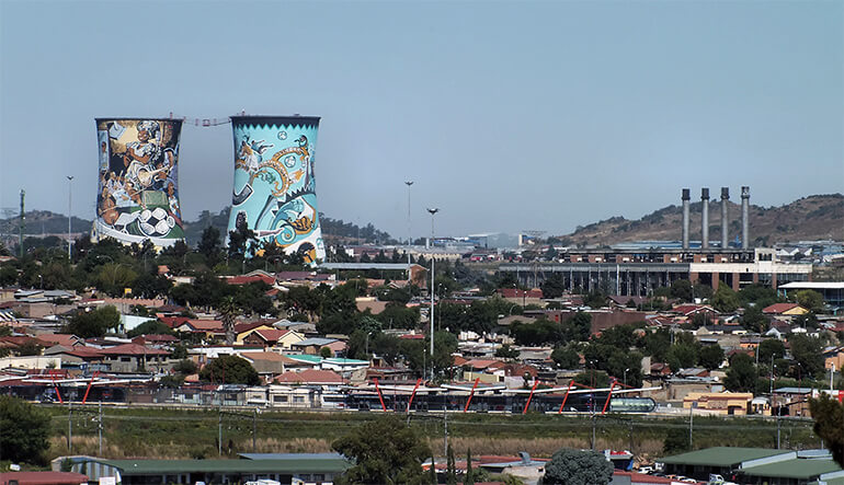 Cooling Towers of Soweto in Johannesburg