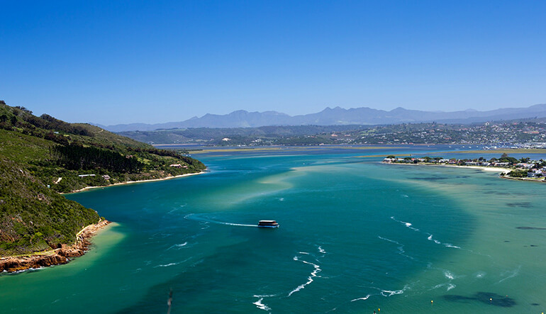 View of the Knsyna Lagoon in the Garden Route