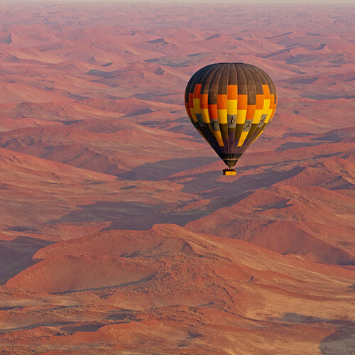 Hot air ballooning in Namibia