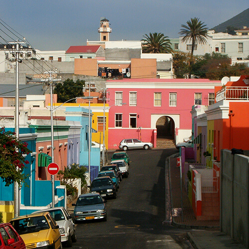 Bo Kaap district in Cape Town by Tony Staadecker