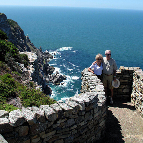 Couple at Cape Point by Tony Staadecker