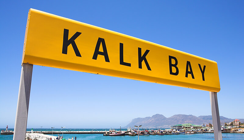 Kalk Bay train station sign