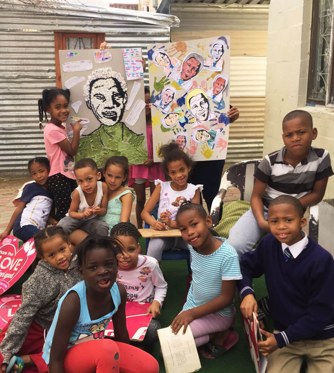 Blue Couch Reading and Writing Space celebrating Mandela Day 2018
