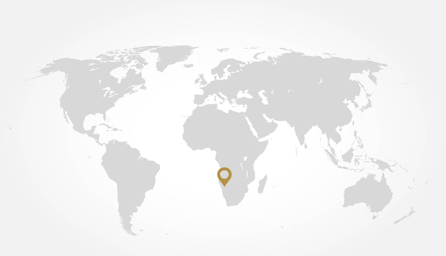 World map of Namibia