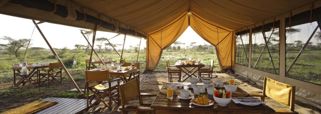 Luxury tented suite at andBeyond Serengeti Under Canvas