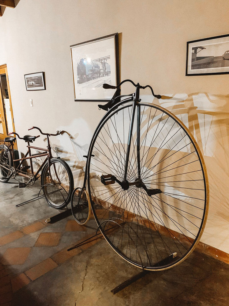 Penny farthing at the Transport Museum in Matjiesfontein, South Africa