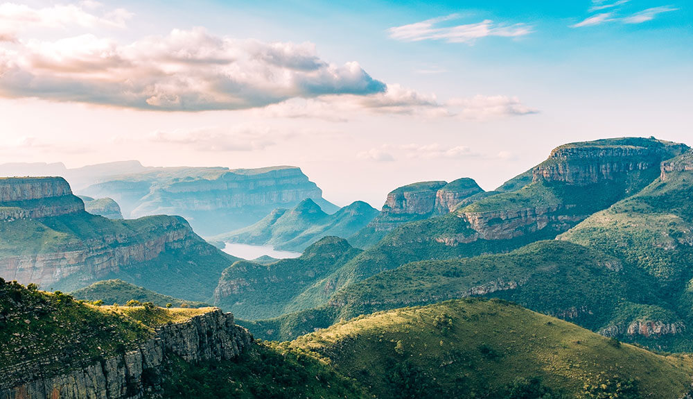 View of the Blyde RIver Canyon in South Africa